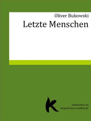 cover image of LETZTE MENSCHEN